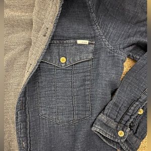 Mother - Long chambray top